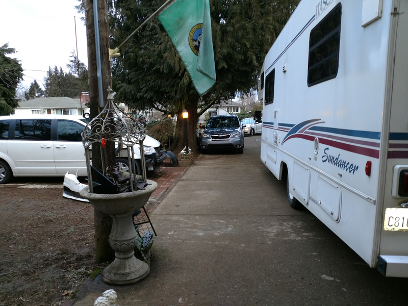 Still not enough parking for all the cars, some had to go to the office